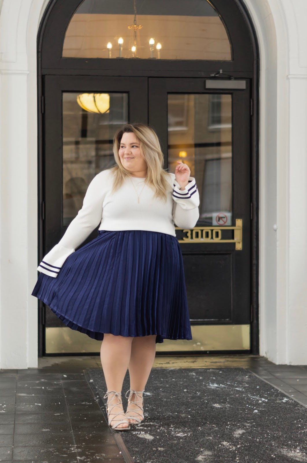 Plus size pleated skirt 2018 sale