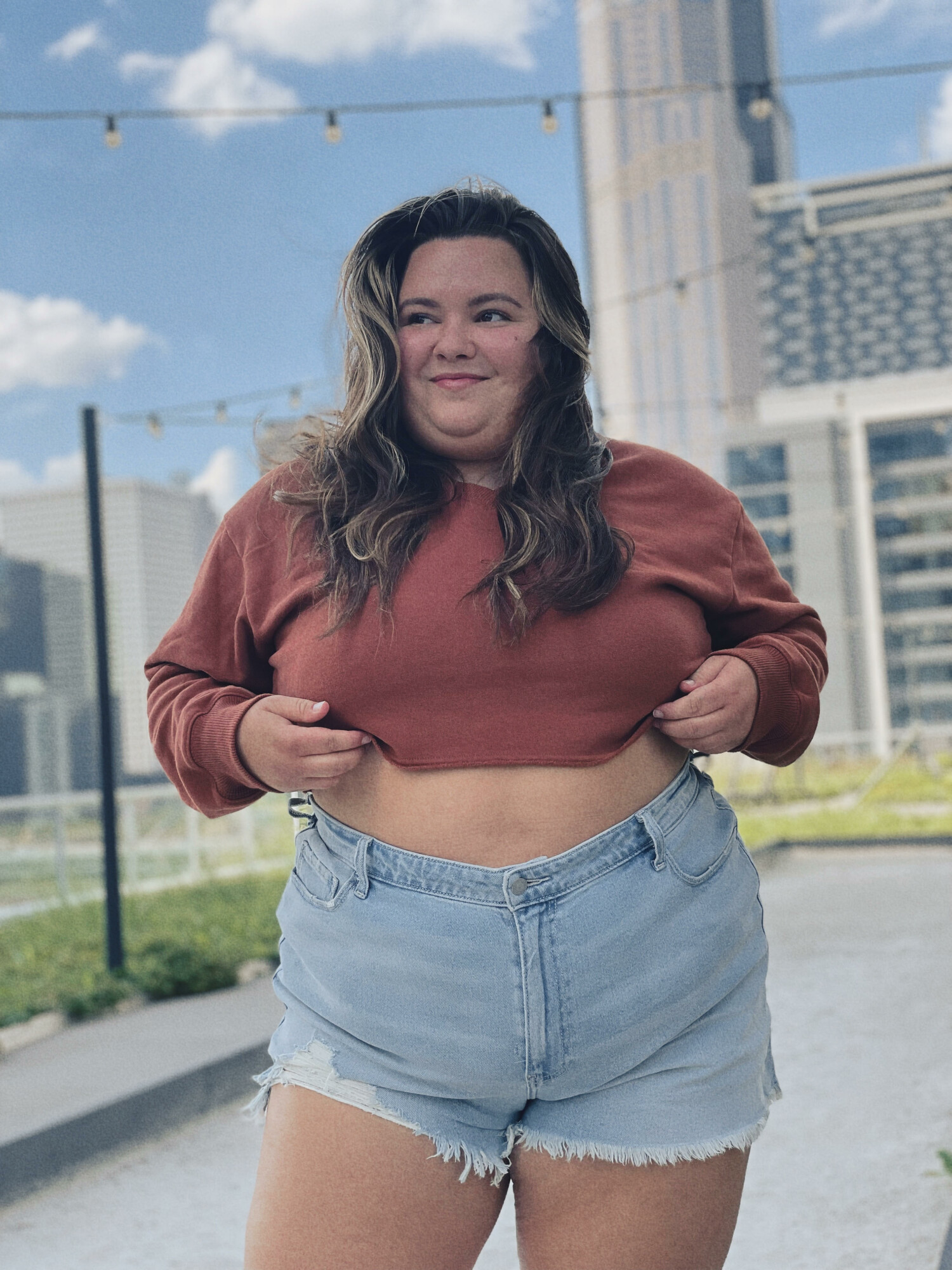 Plus Size Hollister Outfit - Natalie in the City