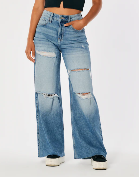 Plus Size Baggy Wide Leg Jeans - Natalie in the City