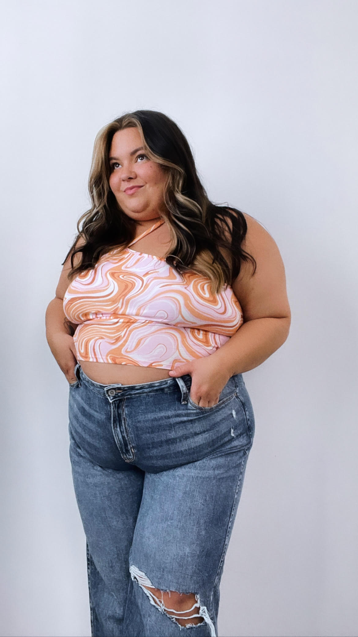 Plus Size Baggy Jeans Outfit - Natalie in the City