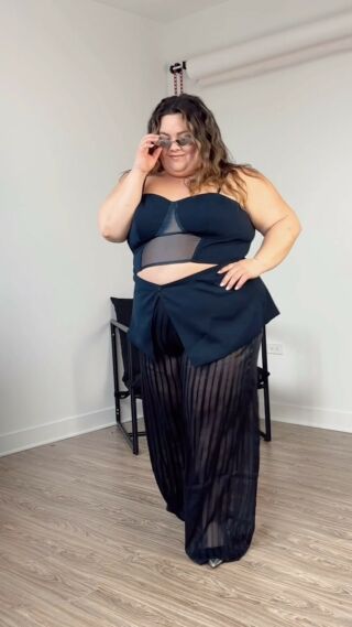 Plus Size Date Night Outfit with Lingerie - Natalie in the City